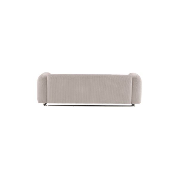Canapea grej cu tapițerie din catifea reiată  234 cm Everman – Jotex-image-3