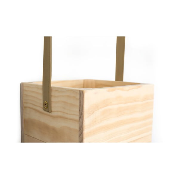 Ghiveci din lemn de brad Surdic Colgante, 17 x 62 cm, maro-image-2