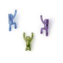 Cârlige 3 buc. autoadezive din plastic Buddy – Umbra