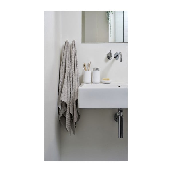 Prosop mâini din bumbac Zone Classic, 50 x 100 cm, gri maro-image-1