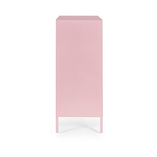 Dulap roz deschis din metal cu încuietoare 80x101,5x40 cm Cambridge – Yes Everyday-image-3