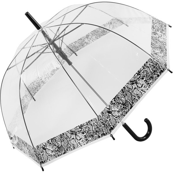 Umbrelă transparentă rezistentă la vânt cu deschidere automată Ambiance Snake Skin, ⌀ 84 cm-image-2