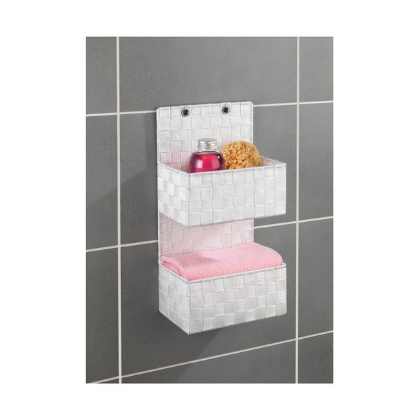 Organizator dublu pentru baie Wenko Adria, alb-image-4