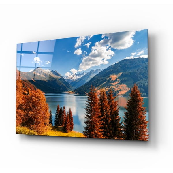 Tablou din sticlă Insigne Lake View, 110 x 70 cm
