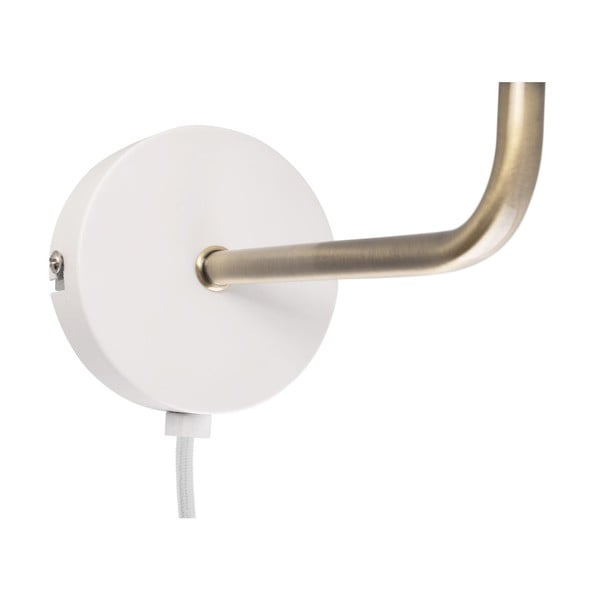 Aplică Leitmotiv Bonnet, înălțime 25 cm, alb-auriu-image-2