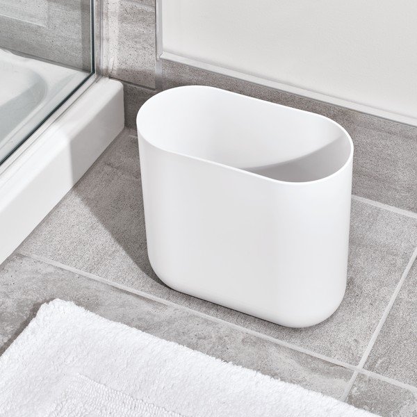 Coș de gunoi iDesign Cade, 6,5 l, alb-image-1