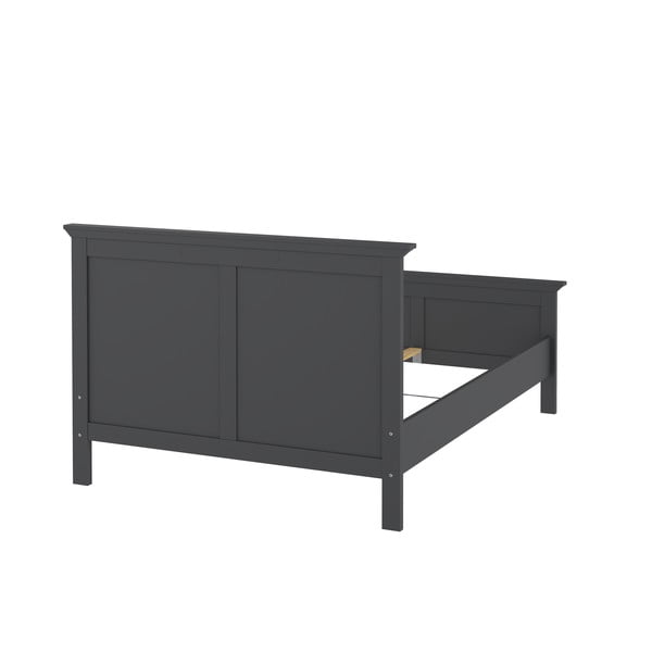 Pat matrimonial gri 140x200 cm Paris – Tvilum-image-4