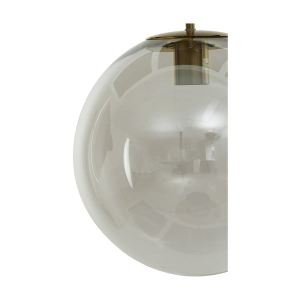 Lustră în culoarea bronz cu abajur din sticlă ø 40 cm Medina – Light & Living-image-4