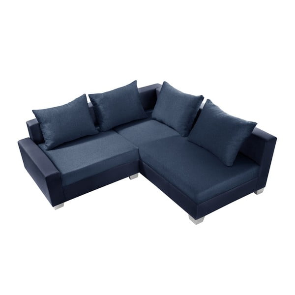 Canapea cu șezlong partea dreaptă Interieur De Famille Paris Aventure, albastru