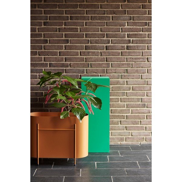 Ghiveci metalic Hübsch Planter, portocaliu-image-1