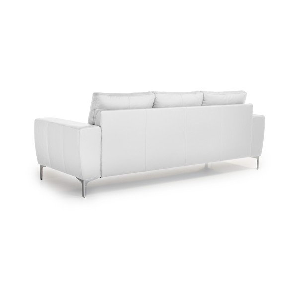 Canapea cu husă din piele Scandic Twigo, alb, 227 cm-image-3
