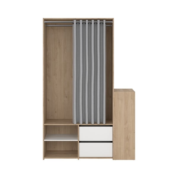 Set pentru hol alb/cu  aspect de lemn de stejar Kit – Tvilum