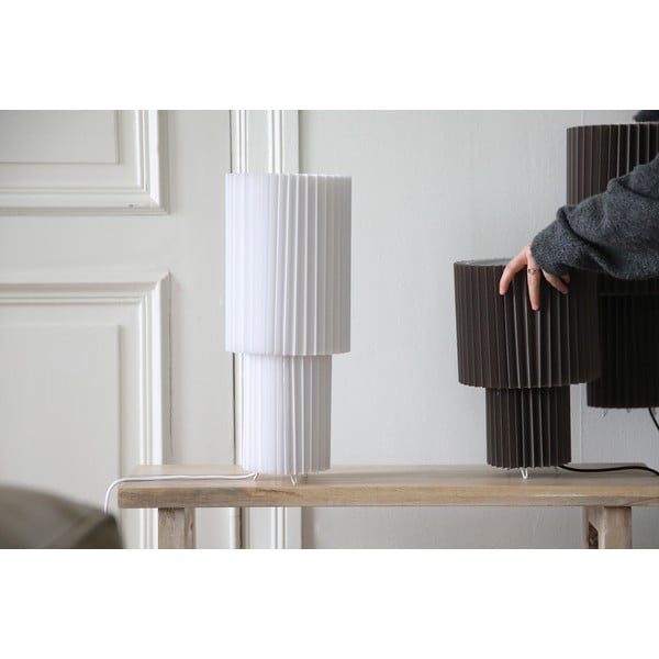 Veioză albă cu abajur textil (înălțime 32 cm) Catis – Markslöjd-image-2