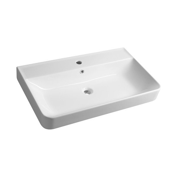 Chiuvetă albă din ceramică 80x48 cm Gali – Sapho