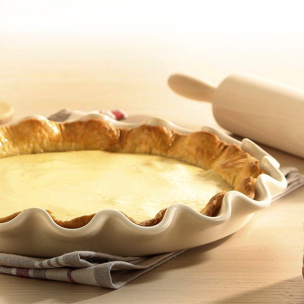 Formă pentru plăcintă Emile Henry, ⌀ 33 cm , ivoriu-image-2