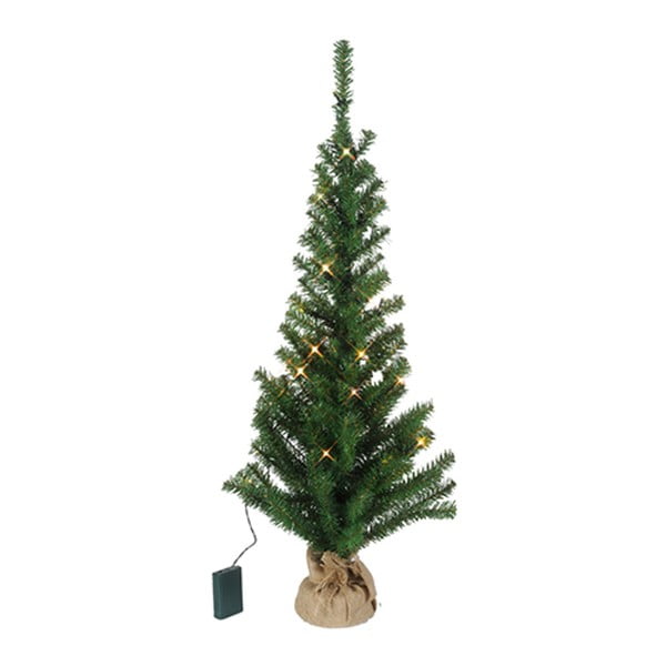 Brad artifical pentru Crăciun cu LED Best Season Tree in Jute Bag, 90 cm