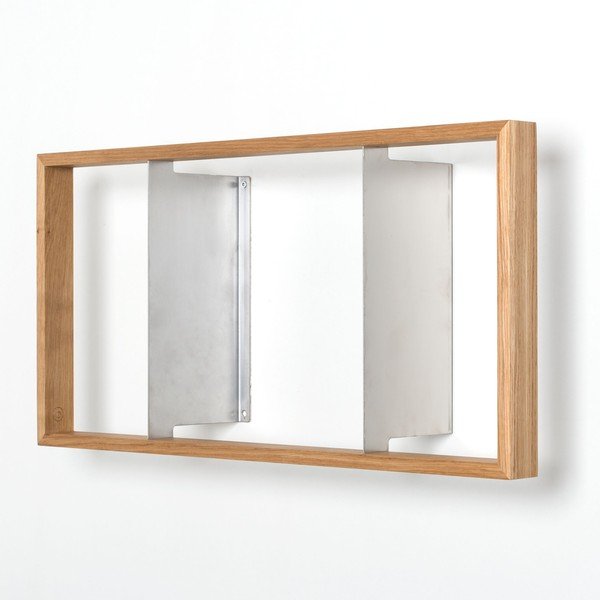 Raft de cărți din lemn de stejar das kleine b b9, înălțime 34 cm-image-4