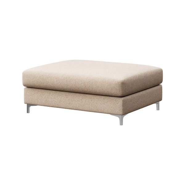 Taburet bej cu tapițerie din țesătură bouclé Rene – Rodier-image-2