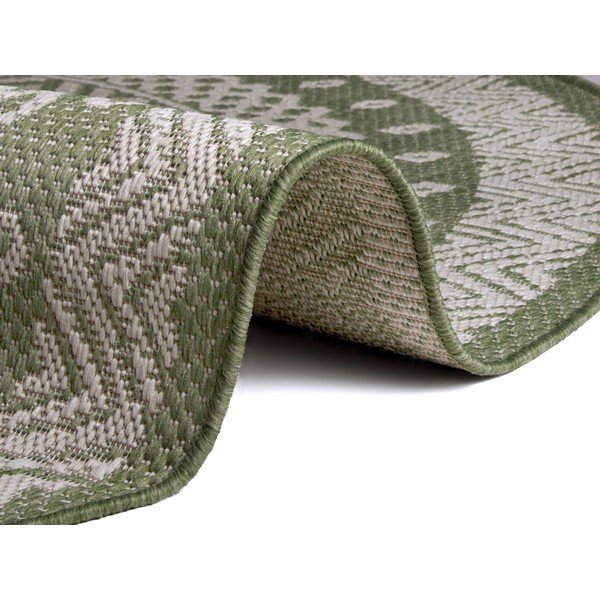 Covor exterior Ragami Round, ø 120 cm, verde - bej-image-1