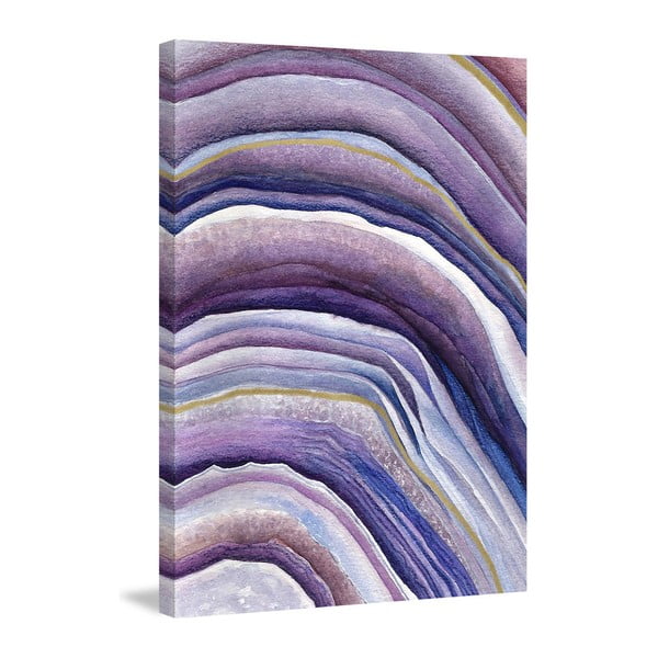 Tablou pe pânză Marmont Hill Violets In Lines, 61 x 41 cm