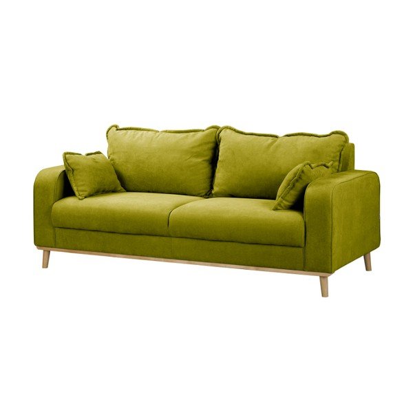 Canapea verde 193 cm Beata – Ropez-image-2