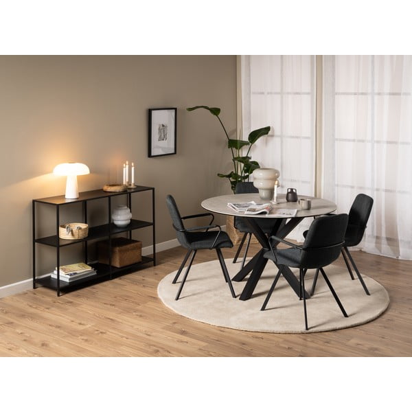 Scaune de dining gri-închis 2 buc. Selina – Actona-image-2