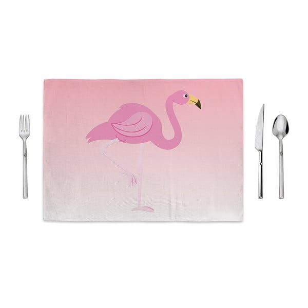 Suport farfurie Home de Bleu Pink Flamingo, 35 x 49 cm