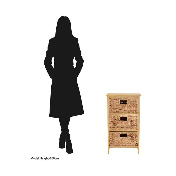 Comodă   înaltă din lemn   de paulownia 41x70 cm – Premier Housewares-image-3