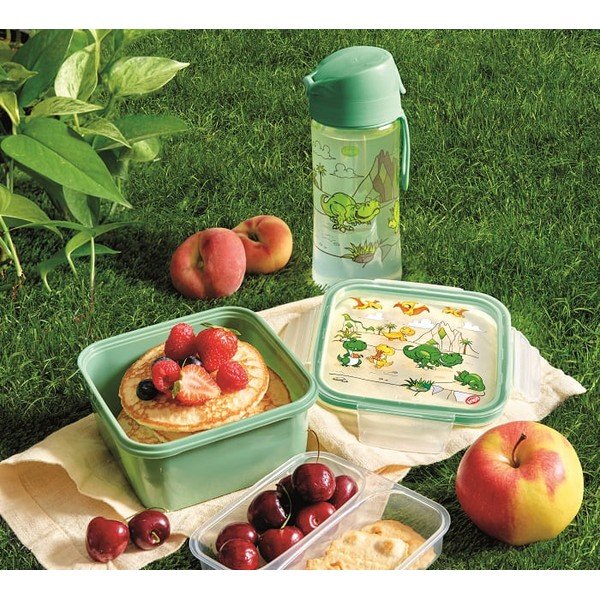 Sticlă pentru copii verde din tritan 500 ml Dinosaur – Snips-image-1