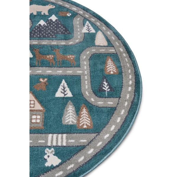 Covor pentru copii albastru petrol ø 140 cm Streets – Hanse Home-image-1