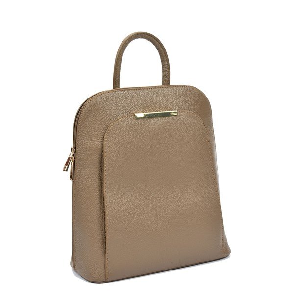 Rucsac din piele Renata Corsi Sofia, bej-image-3