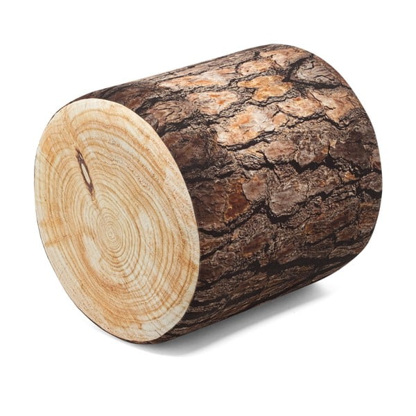 Taburet cu aspect de lemn Balcab Home Log-image-1