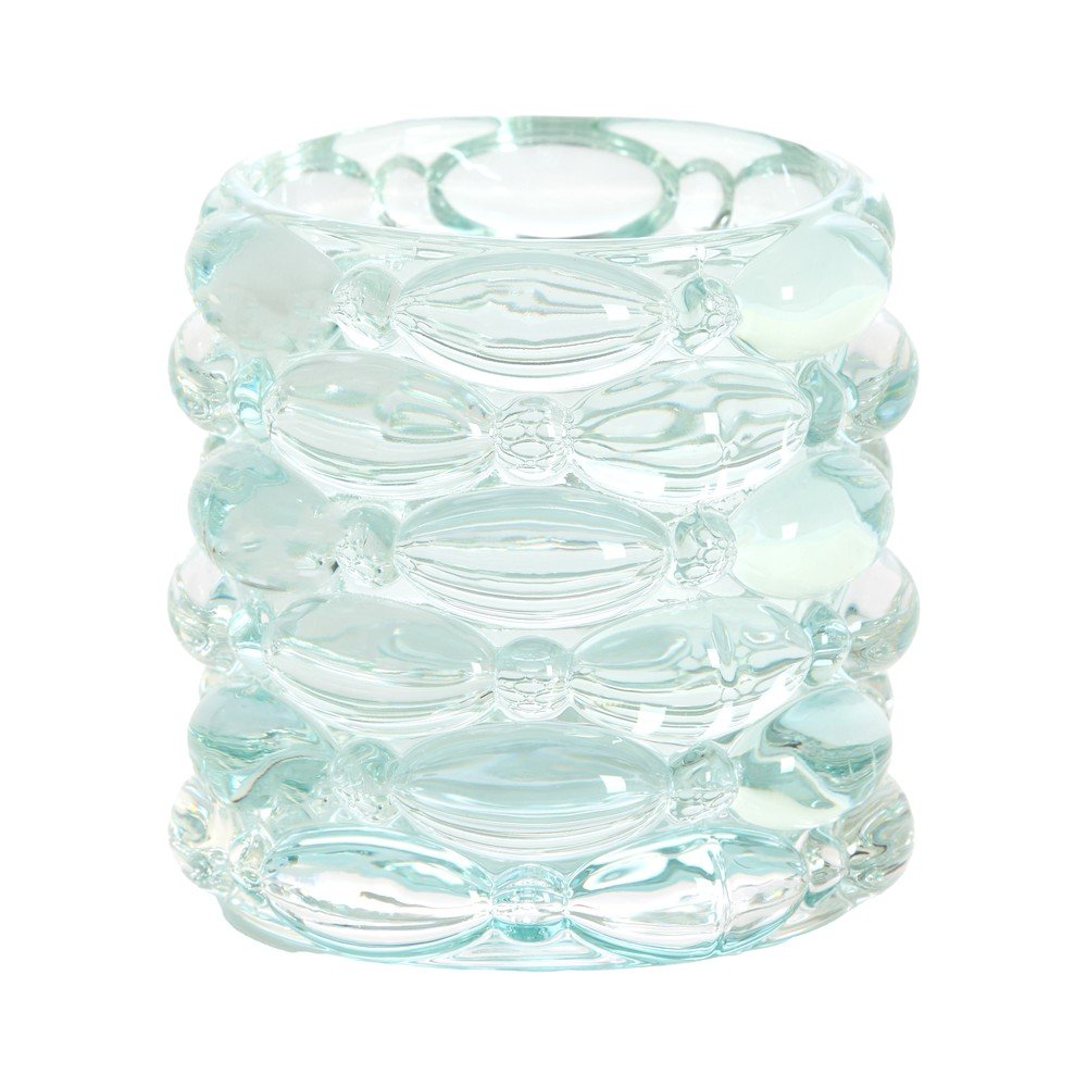 Sfeșnic pentru lumânări pastilă din sticlă Wadley – Light & Living