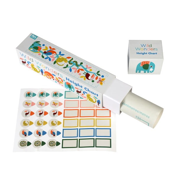 Autocolant pentru copii de tip metru pentru perete 28,5x115 cm Wild Wonders – Rex London-image-2