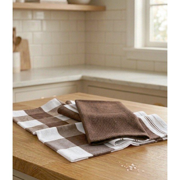 Prosoape de vase 3 buc. din bumbac 45x70 cm Vafle – JAHU collections-image-1