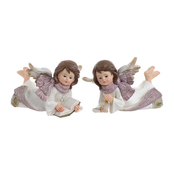 Set 2 îngerași decorativi InArt Angel, înălțime 7 cm