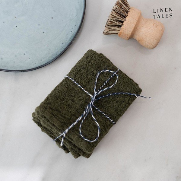 Prosoape de vase 2 buc. din in 26x26 cm – Linen Tales-image-4