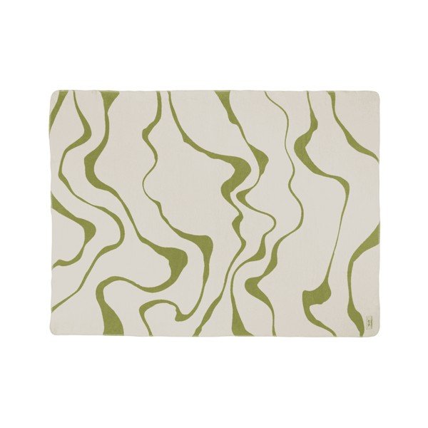 Pătură verde/crem 150x200 cm Felu – noo.ma-image-3