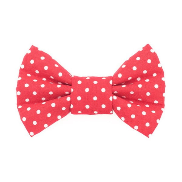 Papion cu puncte mici,  Funky Dog Bow Ties, accesoriu pentru câine, mărimea XL, roșu