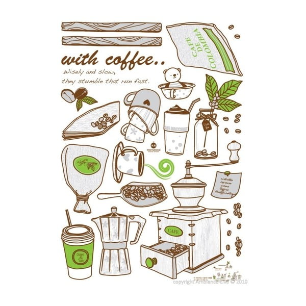 Autocolant perete Fanastick Coffee Grinder-image-2