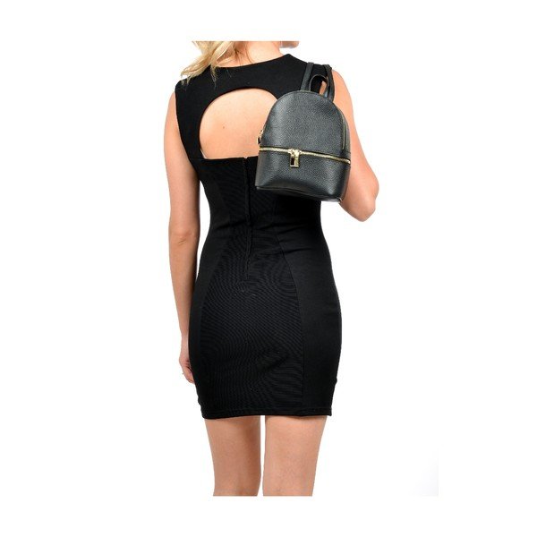 Rucsac din piele Sofia Cardoni Rita, negru-image-2