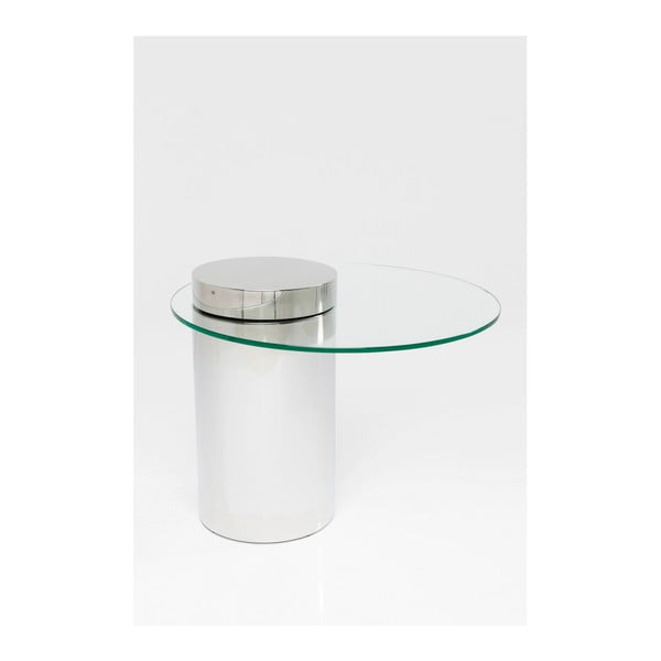 Masă de cafea din sticlă și metal Kare Design Duett, Ø 65 cm