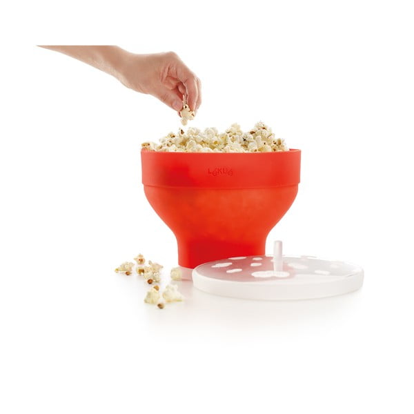 Bol din silicon pentru popcorn Lékué Popcorn, portocaliu