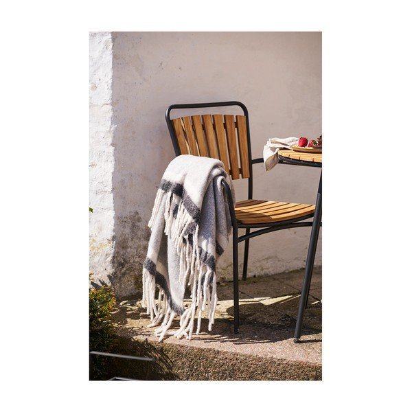 Pătură gri din amestesc de lână 130x170 cm Carmel – House Nordic-image-1