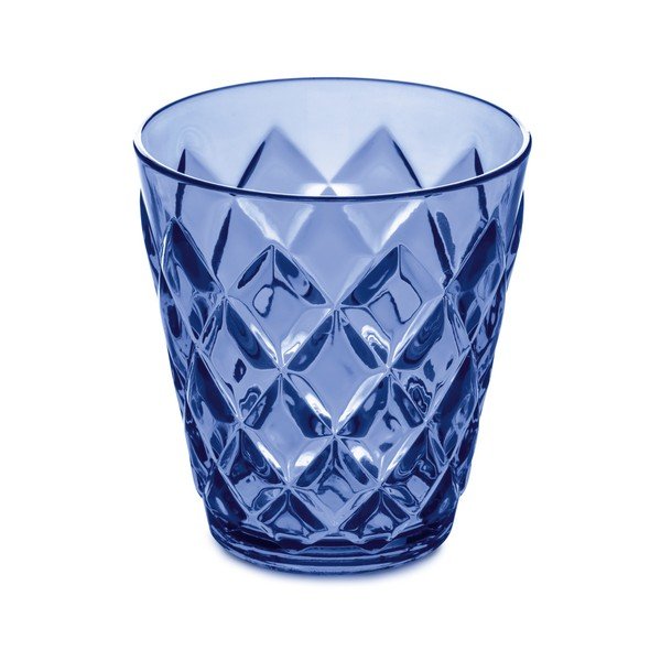 Pahar din plastic Tantitoni Crystal, 200 ml, albastru