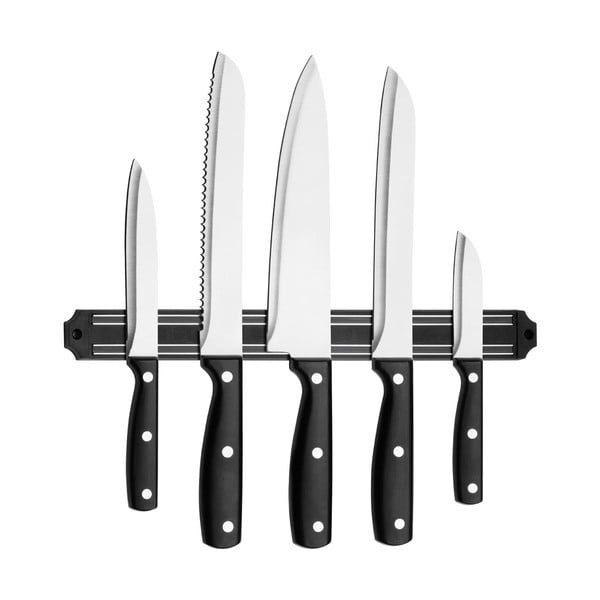 Set 5 cuțite cu suport magnetic Premier Housewares Magnetic