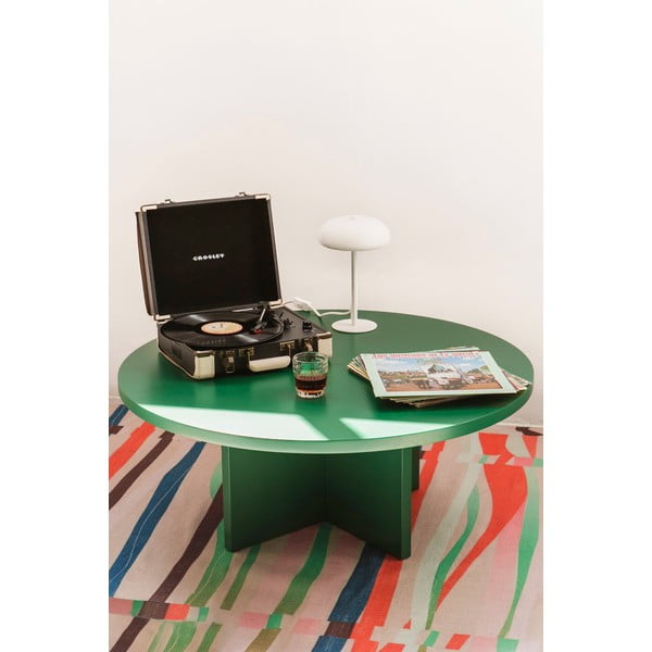 Măsuță de cafea verde-închis rotundă ø 100 cm Pausa – Really Nice Things-image-1