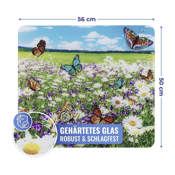 Protecție pentru peretele de la aragaz din sticlă temperată 50x56 cm – Maximex-image-4