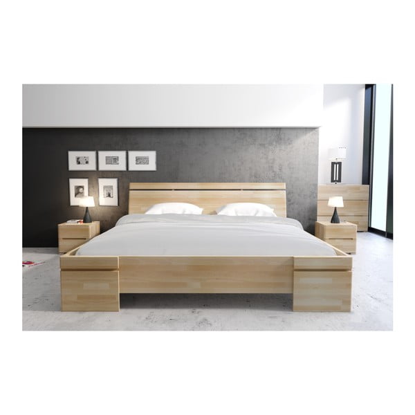 Pat dublu din lemn de fag SKANDICA Sparta Maxi, 160 x 200 cm-image-4