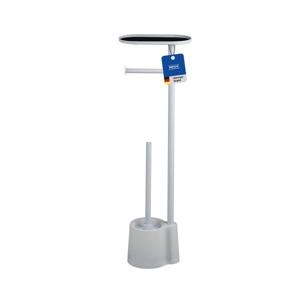 Suport pentru hârtie igienică alb din plastic Albella – Wenko-image-2